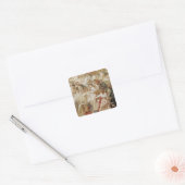 Het diner op de Tuileries, 1867 Vierkante Sticker (Envelop)