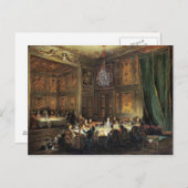 Het diner van de Conti-prins in de tempel Briefkaart (Voorkant / Achterkant)