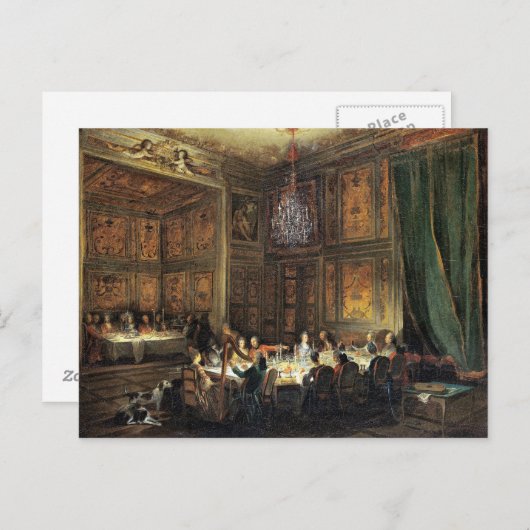 Het diner van de Conti-prins in de tempel Briefkaart (Voorkant / Achterkant)