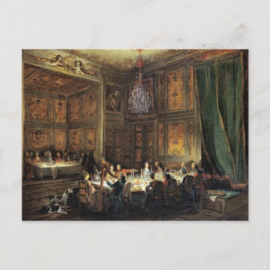 Het diner van de Conti-prins in de tempel Briefkaart (Voorkant)
