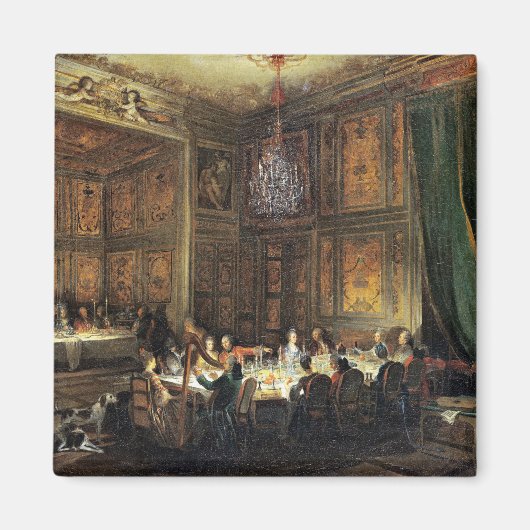 Het diner van de Conti-prins in de tempel Magneet (Voorkant)