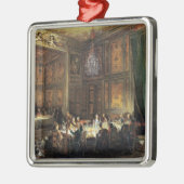 Het diner van de Conti-prins in de tempel Metalen Ornament (Links)