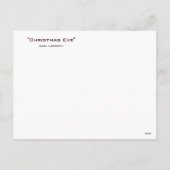 Het Diner van de Kerstavond van Carl Larsson Feestdagenkaart (Achterkant)