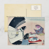 Het diner van de Russische zeelieden door Kobayash Briefkaart (Voorkant / Achterkant)