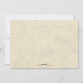 Het Diner van de Thanksgiving Feestdagenkaart (Achterkant)