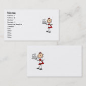 Het diner wordt bewaard visitekaartje (Voorkant / Achterkant)