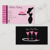 Het diner wordt bewaard visitekaartje (Voorkant / Achterkant)