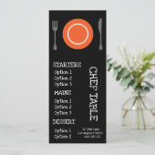 Het dinermenu van het moderne trendy restaurant menu (Staand voorkant)