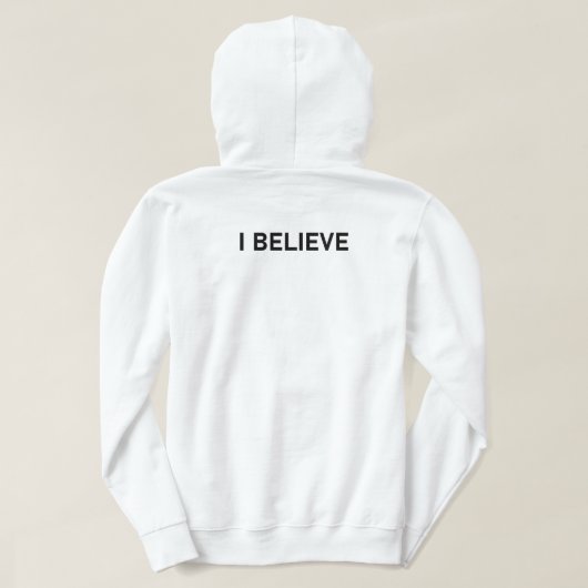 Het ding dat ze zagen - ik geloof dat buitenaardse hoodie (Design achterkant)