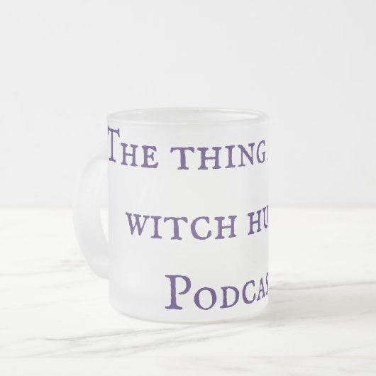 Het ding over heksenjachten podcast Mok (Voorkant links)