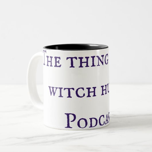 Het ding over heksenjachten podcast Mok (Voorkant links)