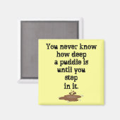 Het ding over Puddles_ Magneet (Voorkant / Achterkant)