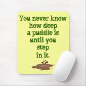 Het ding over Puddles_ Muismat (Met muis)