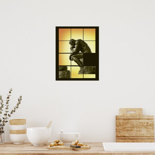 Het Dinker, afbeelding glijdende puzzelspel, Le Pe Poster (Keuken)