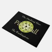 Het Dinking Duo Koppel Pickleball Bal Deurmat (Schuin)