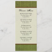 Het Dinner Menu van de bruiloft, Autumn Grape Leaf (Achterkant)