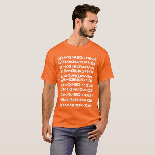 Het #DiscGolf-Stropdas geverfd shirt (Voorkant volledig)