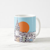 het district Galata Tower en het district Galata i Koffiemok (Voorkant rechts)