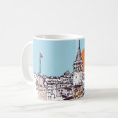 het district Galata Tower en het district Galata i Koffiemok (Voorkant links)