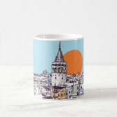 het district Galata Tower en het district Galata i Koffiemok (Center)