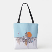 het district Galata Tower en het district Galata i Tote Bag (Achterkant)