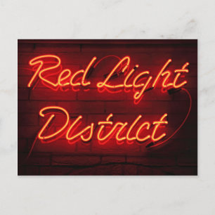 Het District van het rood licht Briefkaart