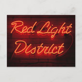 Het District van het rood licht Briefkaart (Voorkant)