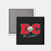 Het district Washington DC vakantie souvenir VS Magneet (Voorkant / Achterkant)