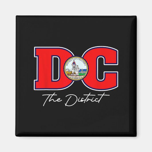 Het district Washington DC vakantie souvenir VS Magneet (Voorkant)