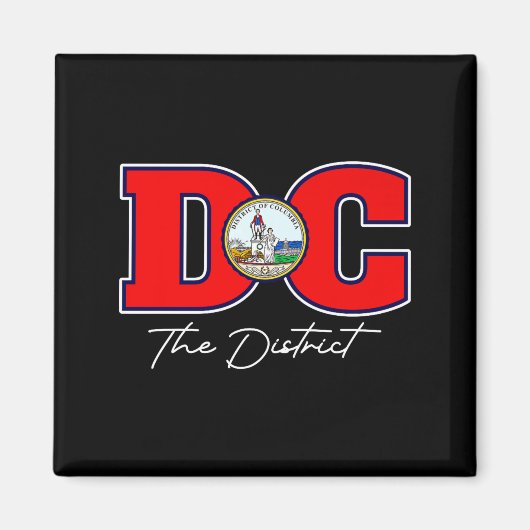 Het district Washington DC-vakantiesouvenir VS Magneet (Voorkant)