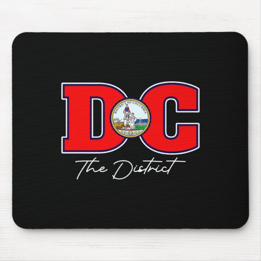 Het district Washington DC-vakantiesouvenir VS Muismat (Voorkant)