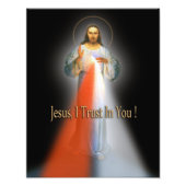 HET DIVINE MERCY AFBEELDING FOTO AFDRUK (Voorkant)