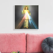 HET DIVINE MERCY DEVOTIONAL AFBEELDING CANVAS AFDRUK (Insitu (Woonkamer))