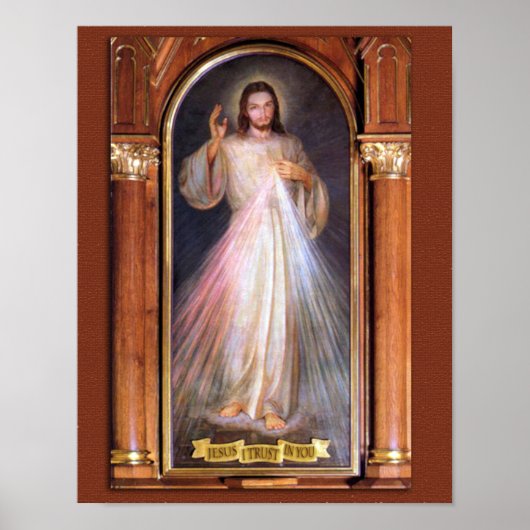 HET DIVINE MERCY DEVOTIONAL AFBEELDING (ORIGINEEL) POSTER (Voorkant)