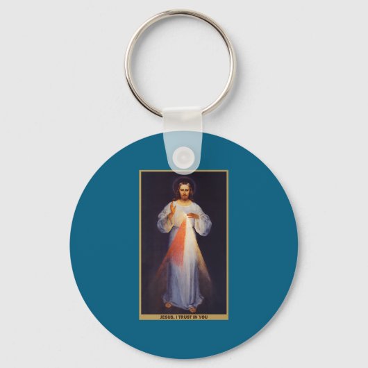 Het Divine Mercy Shirt Premium Sleutelhanger (Voorkant)