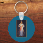 Het Divine Mercy Shirt Premium Sleutelhanger (Voorkant)