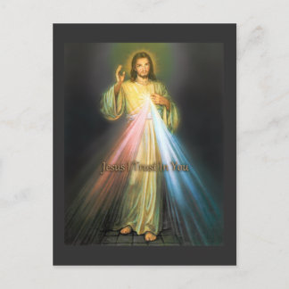 HET DIVINEMERCY DOOR HET DEVOTIONELE AFBEELDING EK BRIEFKAART