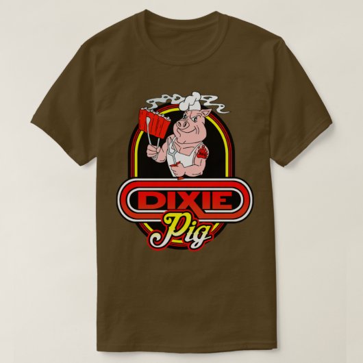 Het Dixie varken T-shirt (Design voorkant)