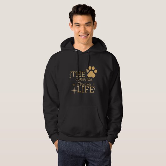 Het Doberman Pinscher Life Hoodie (Voorkant volledig)