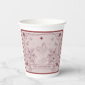 Het Dochter Tarot Baby shower Papieren Bekers (Voorkant)