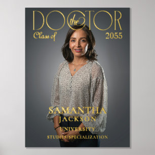 Het Doctor Chic Doctoral Afstuderen Photo Magazine Folie Afdrukken