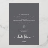 Het Doctor Chic Doctoral Afstuderen Photo Magazine Folie Uitnodiging (Achterkant)