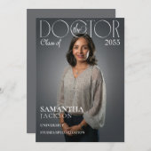 Het Doctor Chic Doctoral Afstuderen Photo Magazine Kaart (Voorkant / Achterkant)