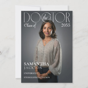 Het Doctor Chic Doctoral Afstuderen Photo Magazine Kaart