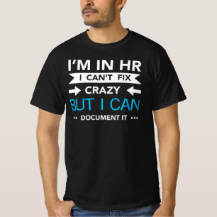 Het Document Crazy T-Shirt van het departement HR