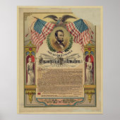 Het document Emancipation Proclamation Print (Voorkant)