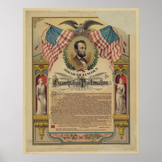 Het document Emancipation Proclamation Print (Voorkant)