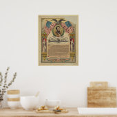 Het document Emancipation Proclamation Print (Keuken)