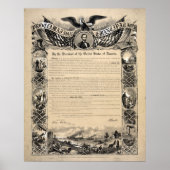 Het document Emancipation Proclamation Print (Voorkant)