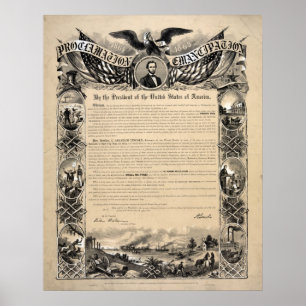 Het document Emancipation Proclamation Print